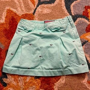 Seafoam Vineyard Vines Embroidered Whale Skirt